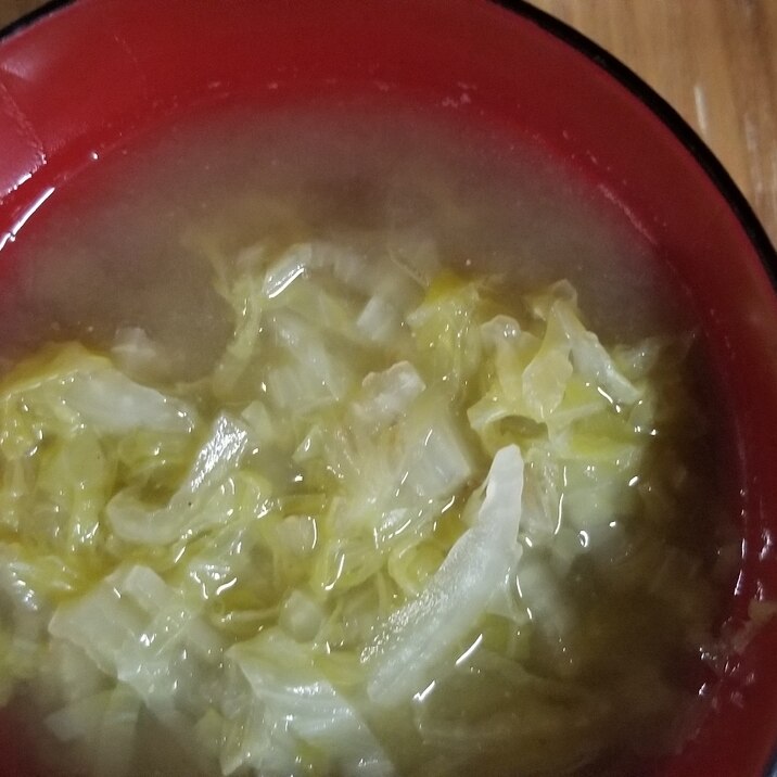 白菜としじみの味噌汁